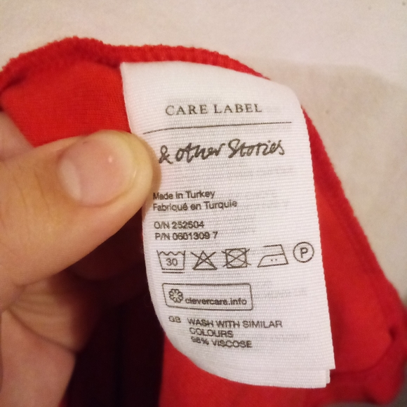 & other stories Red Tie Knot Front Cardigan - Picture 3 of 9